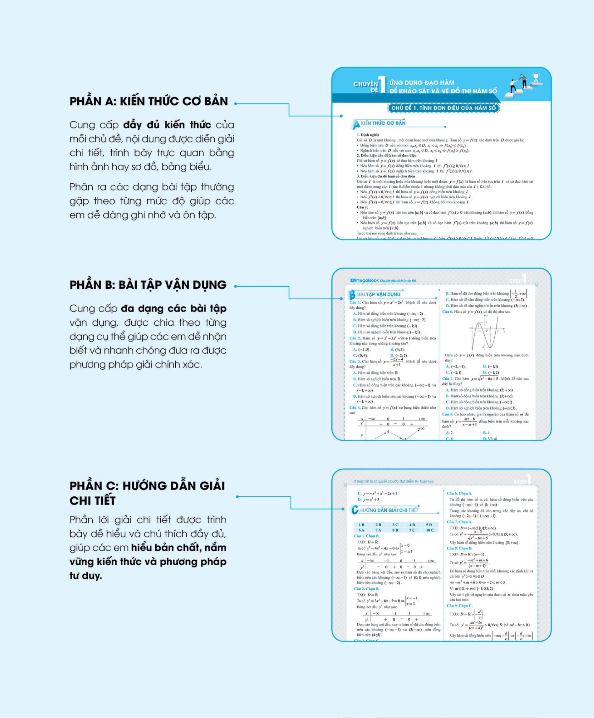 bộ sách 3 step khối d - tiết lộ bí quyết 3 bước đạt điểm 8+ toán - văn - anh - Ảnh 14