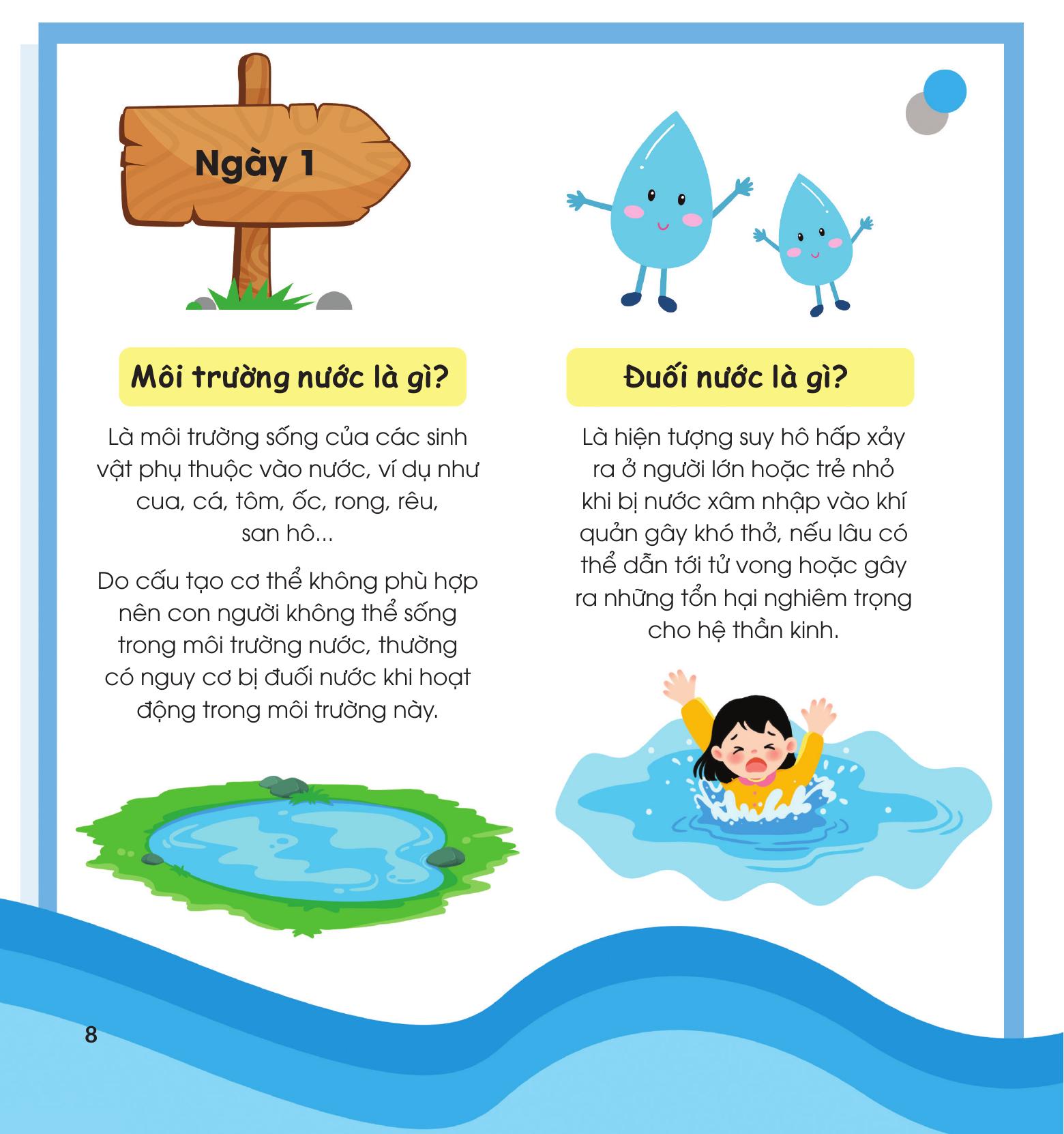 bộ sách 30 ngày cùng em học hiểu về - phòng cháy, chữa cháy + phòng chống đuối nước (bộ 2 cuốn) - Ảnh 11