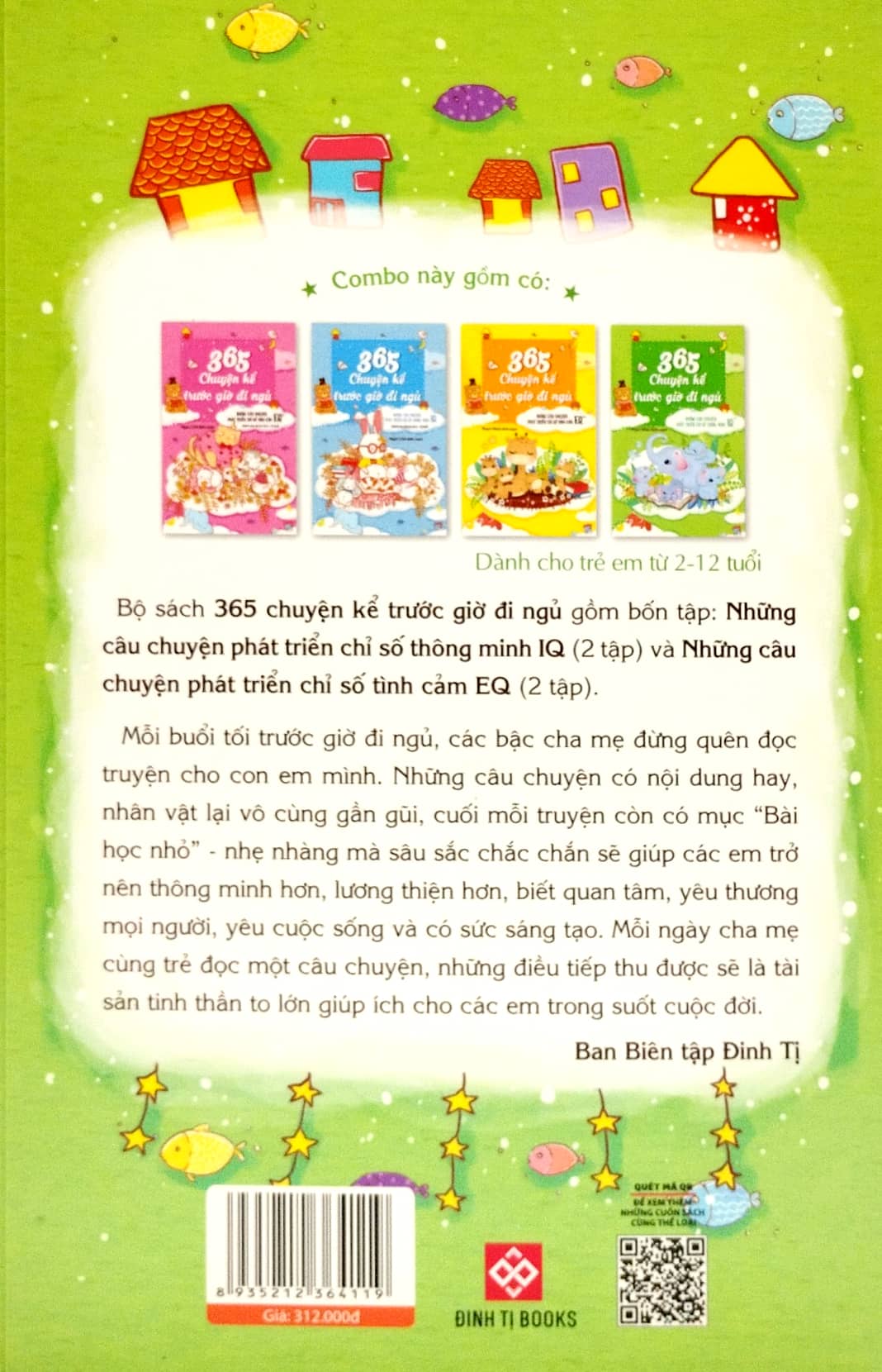 bộ sách 365 chuyện kể trước giờ đi ngủ - những câu chuyện phát triển chỉ số iq-eq (bộ 4 tập) - Ảnh 3