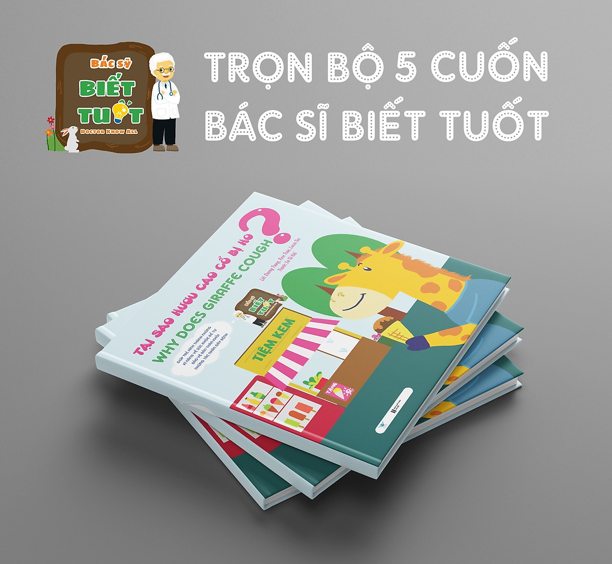 bộ sách bác sĩ biết tuốt - song ngữ việt-anh (bộ 5 cuốn) - Ảnh 8