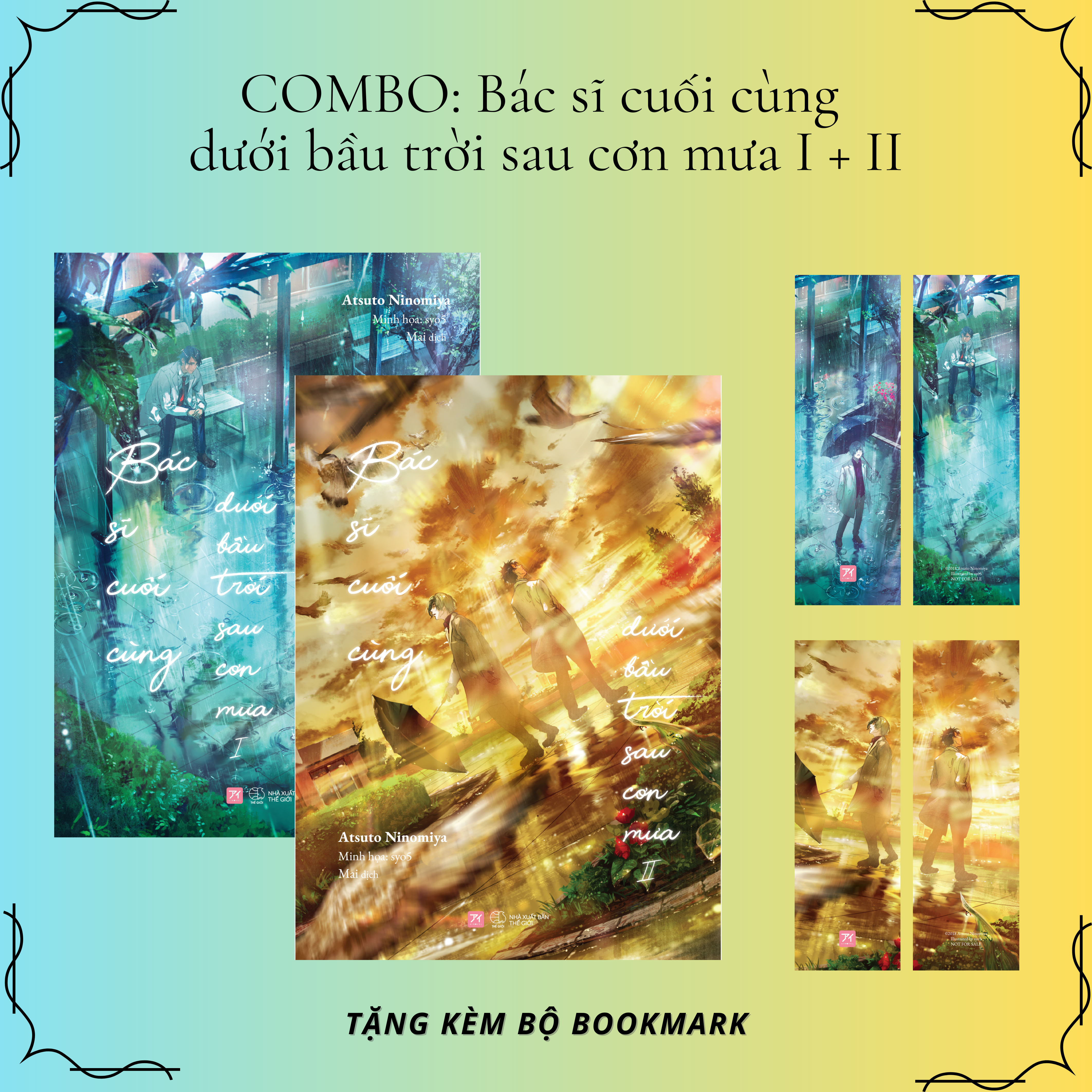 bộ sách bác sĩ cuối cùng dưới bầu trời sau cơn mưa - tập 1 + tập 2 - tặng kèm 2 bookmark + 2 postcard pvc (bộ 2 cuốn) - Ảnh 2