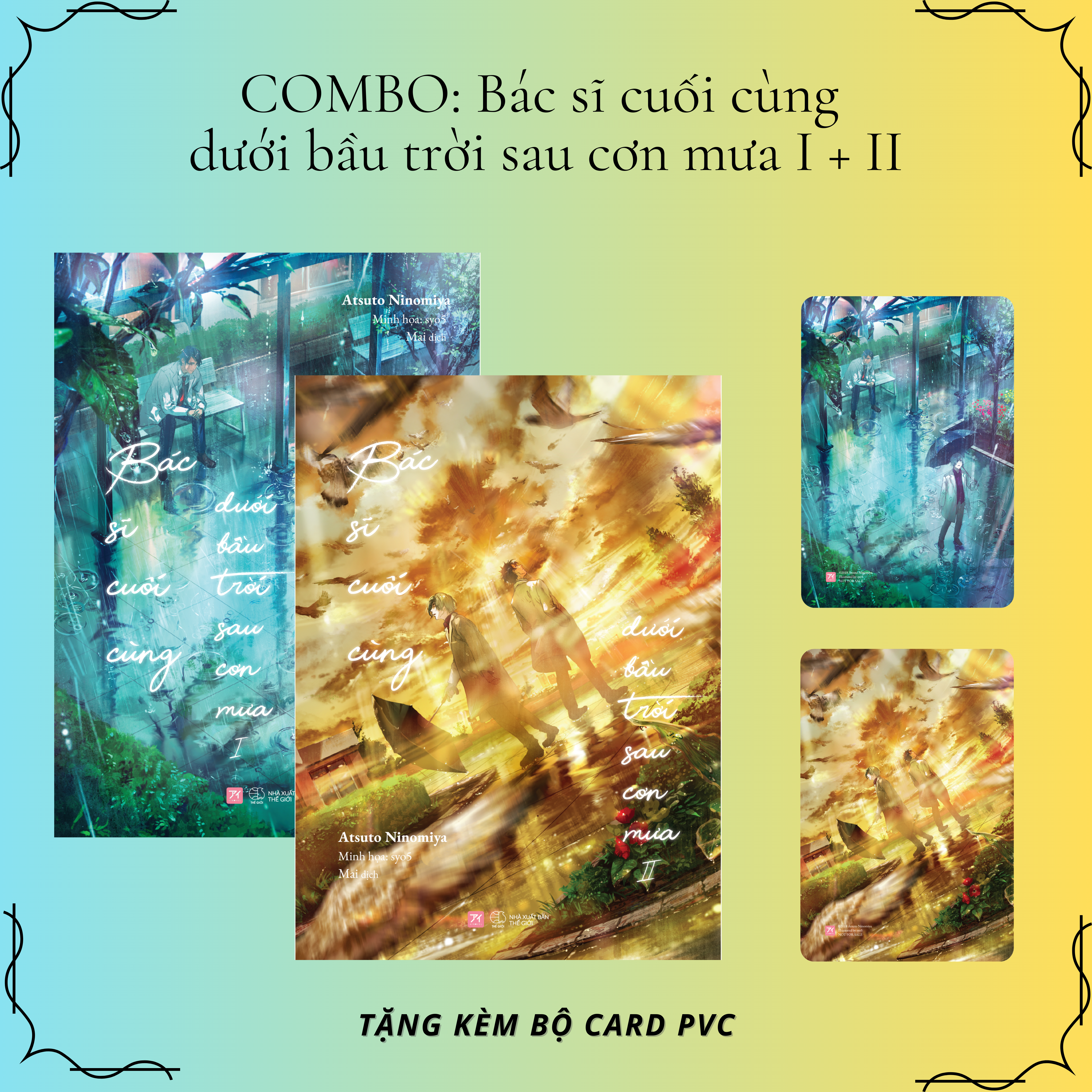 bộ sách bác sĩ cuối cùng dưới bầu trời sau cơn mưa - tập 1 + tập 2 - tặng kèm 2 bookmark + 2 postcard pvc (bộ 2 cuốn) - Ảnh 3