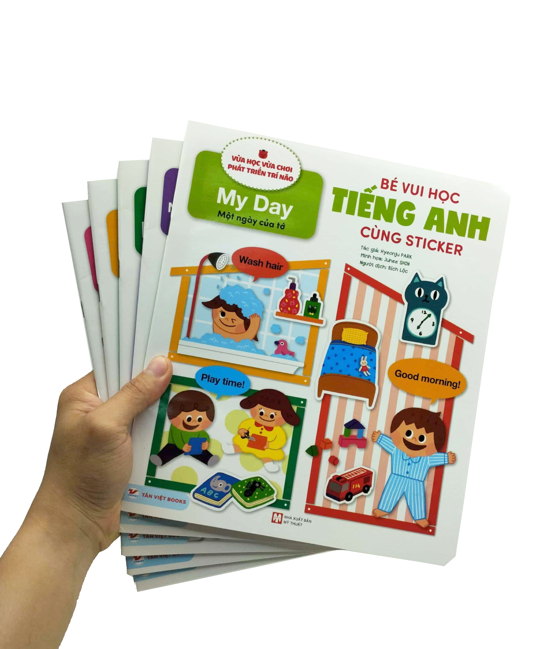 bộ sách bé vui học tiếng anh cùng sticker (bộ 5 cuốn) (tái bản 2023) - Ảnh 10