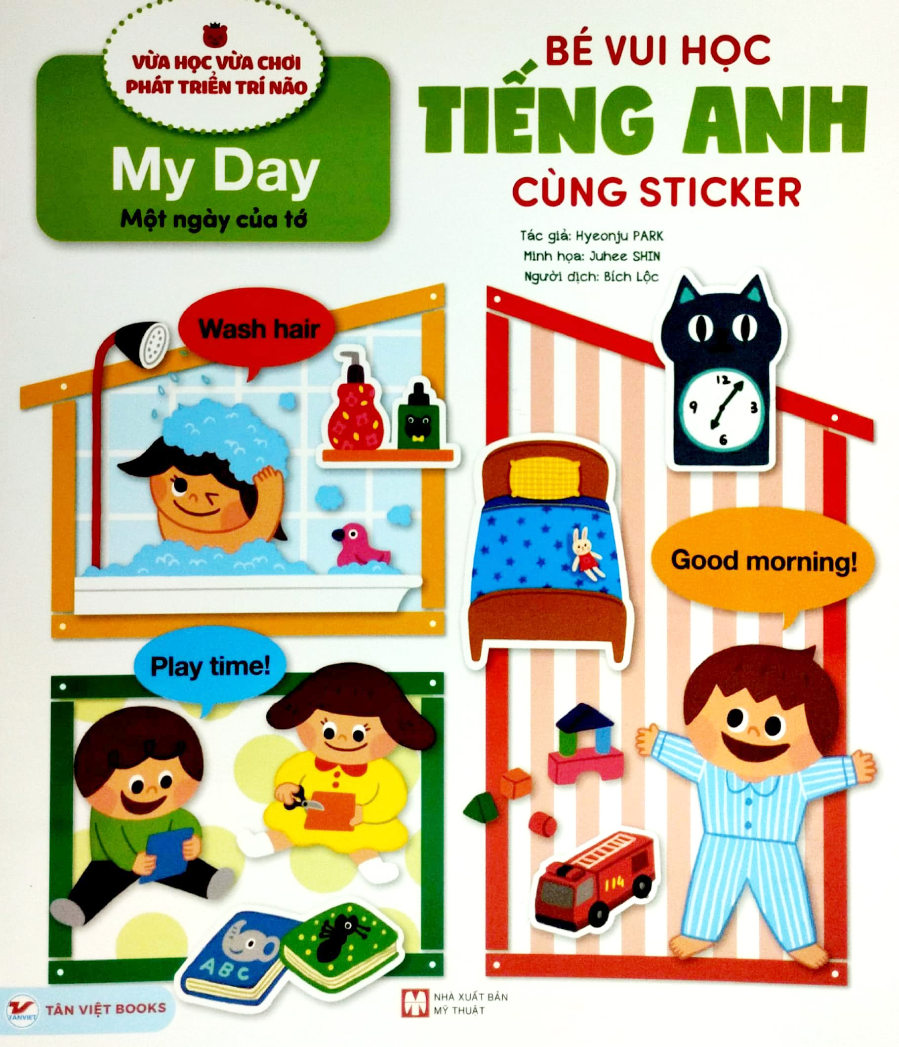 bộ sách bé vui học tiếng anh cùng sticker (bộ 5 cuốn) (tái bản 2023) - Ảnh 6