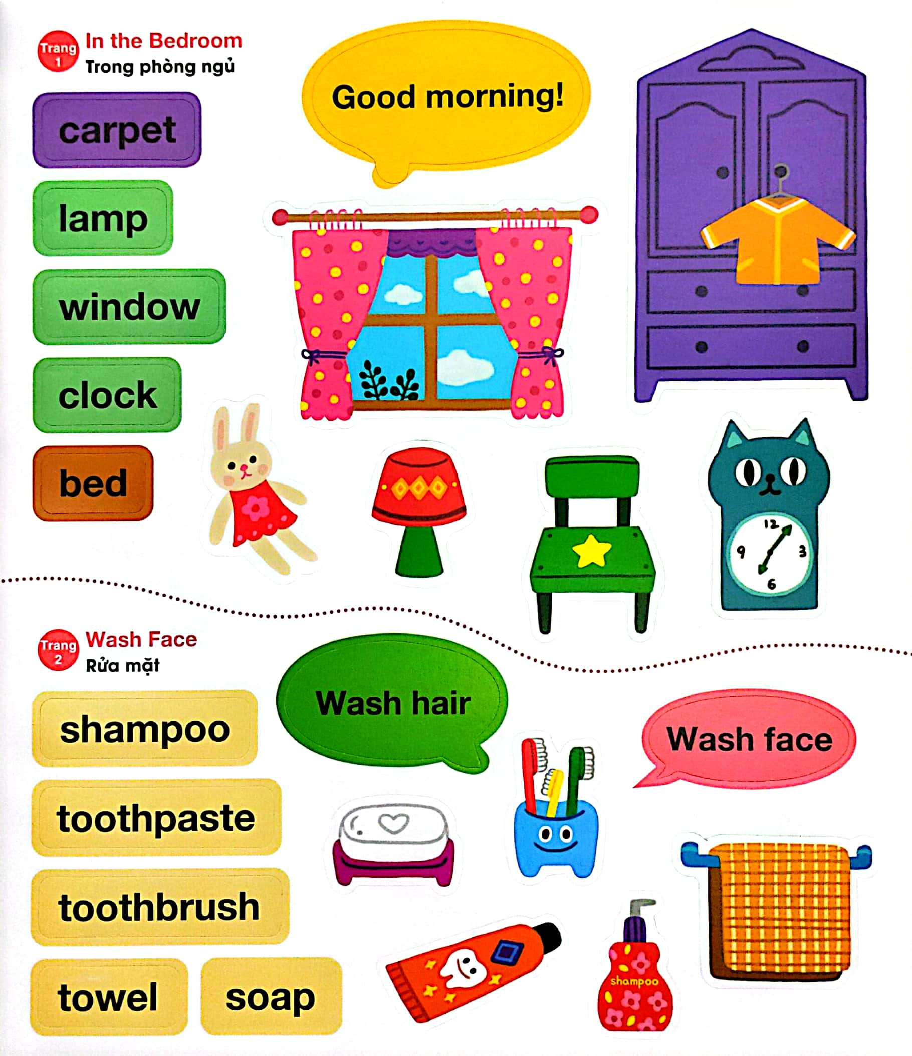 bộ sách bé vui học tiếng anh cùng sticker (bộ 5 cuốn) (tái bản 2023) - Ảnh 8