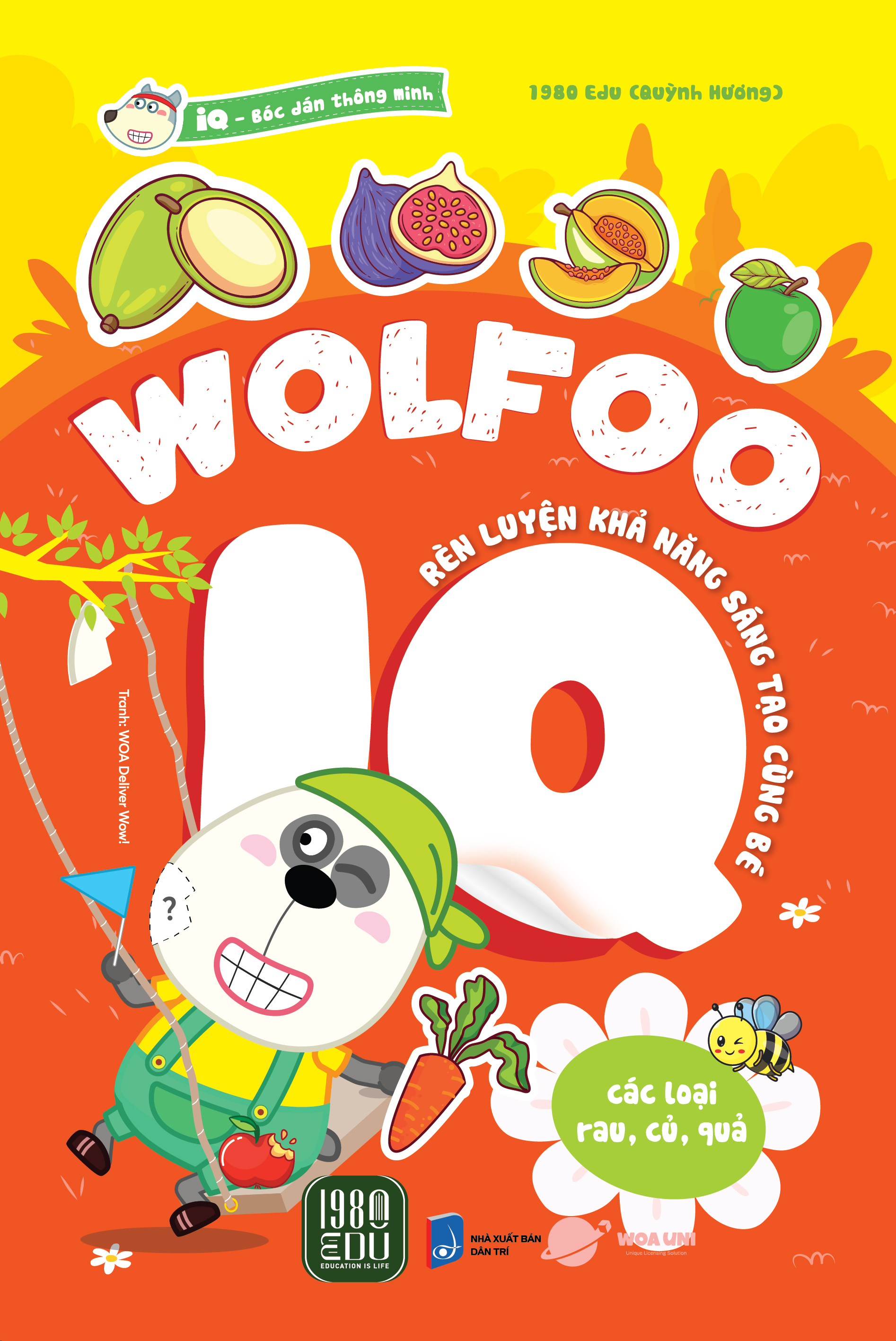 bộ sách bóc dán thông minh - wolfoo iq rèn luyện khả năng sáng tạo cùng bé (bộ 6 cuốn) - Ảnh 8