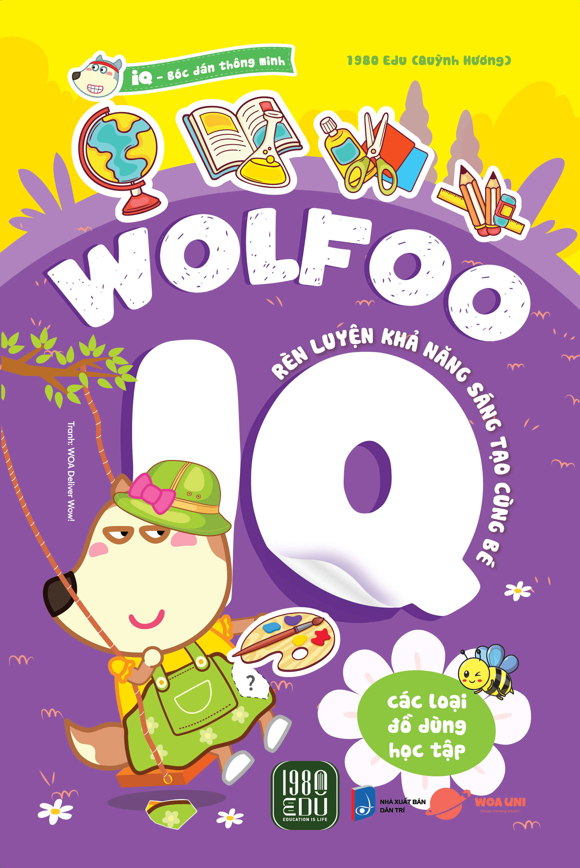 bộ sách bóc dán thông minh - wolfoo iq rèn luyện khả năng sáng tạo cùng bé (bộ 6 cuốn) - Ảnh 9