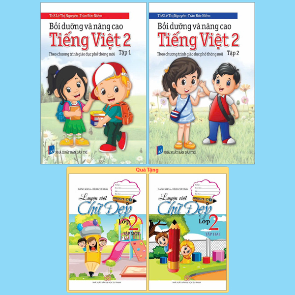 Bộ Sách Bồi Dưỡng Và Nâng Cao Tiếng Việt 2 - Theo Chương Trình GDPT Mới - Tập 1 + Tập 2 (Bộ 2 Cuốn) - Tặng Kèm Sách Luyện Viết Chữ Đẹp Lớp 2 - Tập 1 + Tập 2