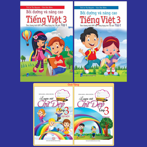 Bộ Sách Bồi Dưỡng Và Nâng Cao Tiếng Việt 2 - Theo Chương Trình GDPT Mới - Tập 1 + Tập 2 (Bộ 2 Cuốn) - Tặng Kèm Sách Luyện Viết Chữ Đẹp Lớp 2 - Tập 1 + Tập 2 - Ảnh 2