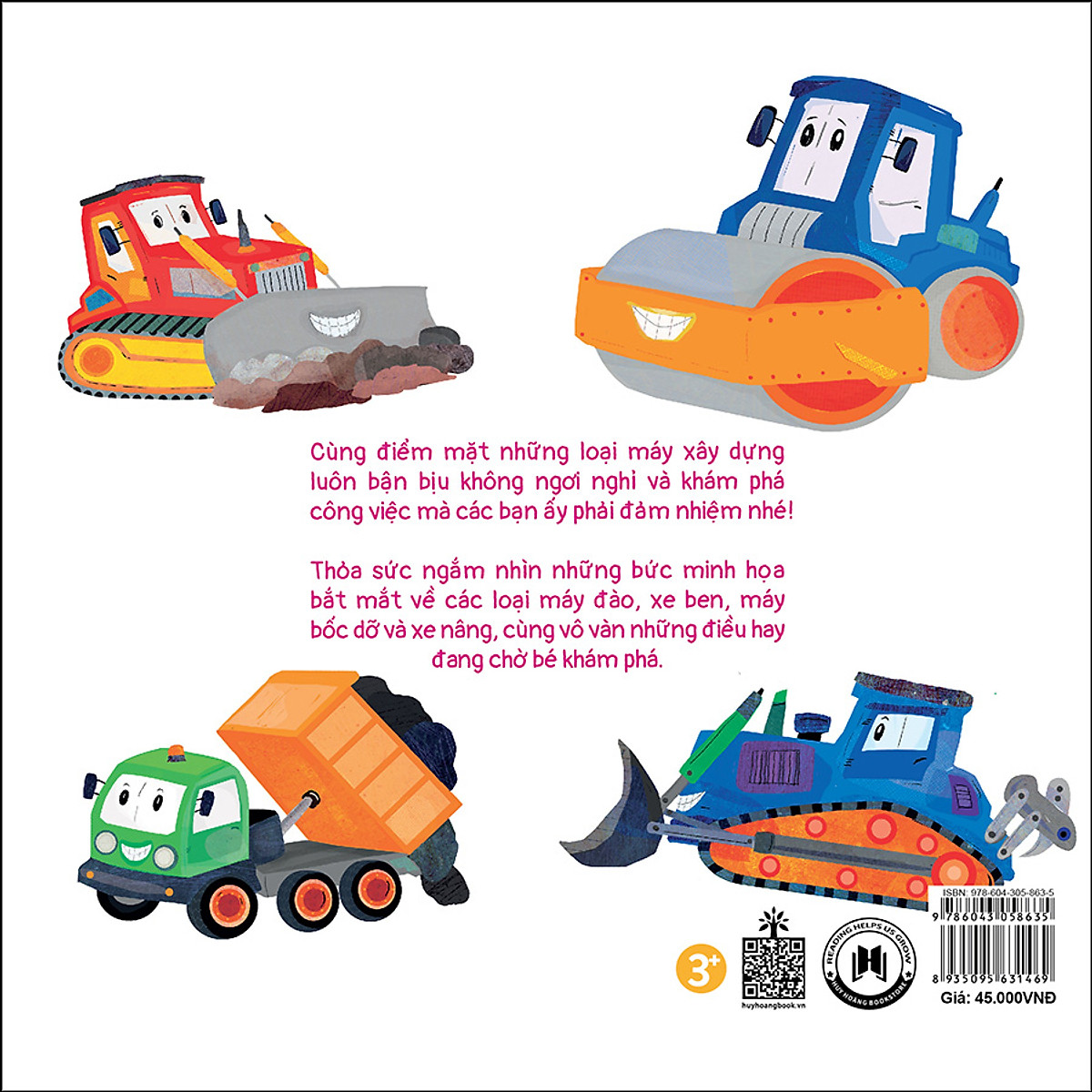 bộ sách busy machines + puzzle activity - digger: máy đào đất (song ngữ anh - việt) - kèm mô hình lắp ghép - Ảnh 6