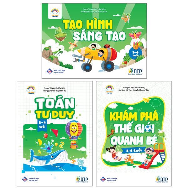 Bộ Sách Cầu Vồng Trẻ Thơ - Dành Cho Trẻ 3-4 Tuổi (Bộ 3 Quyển)
