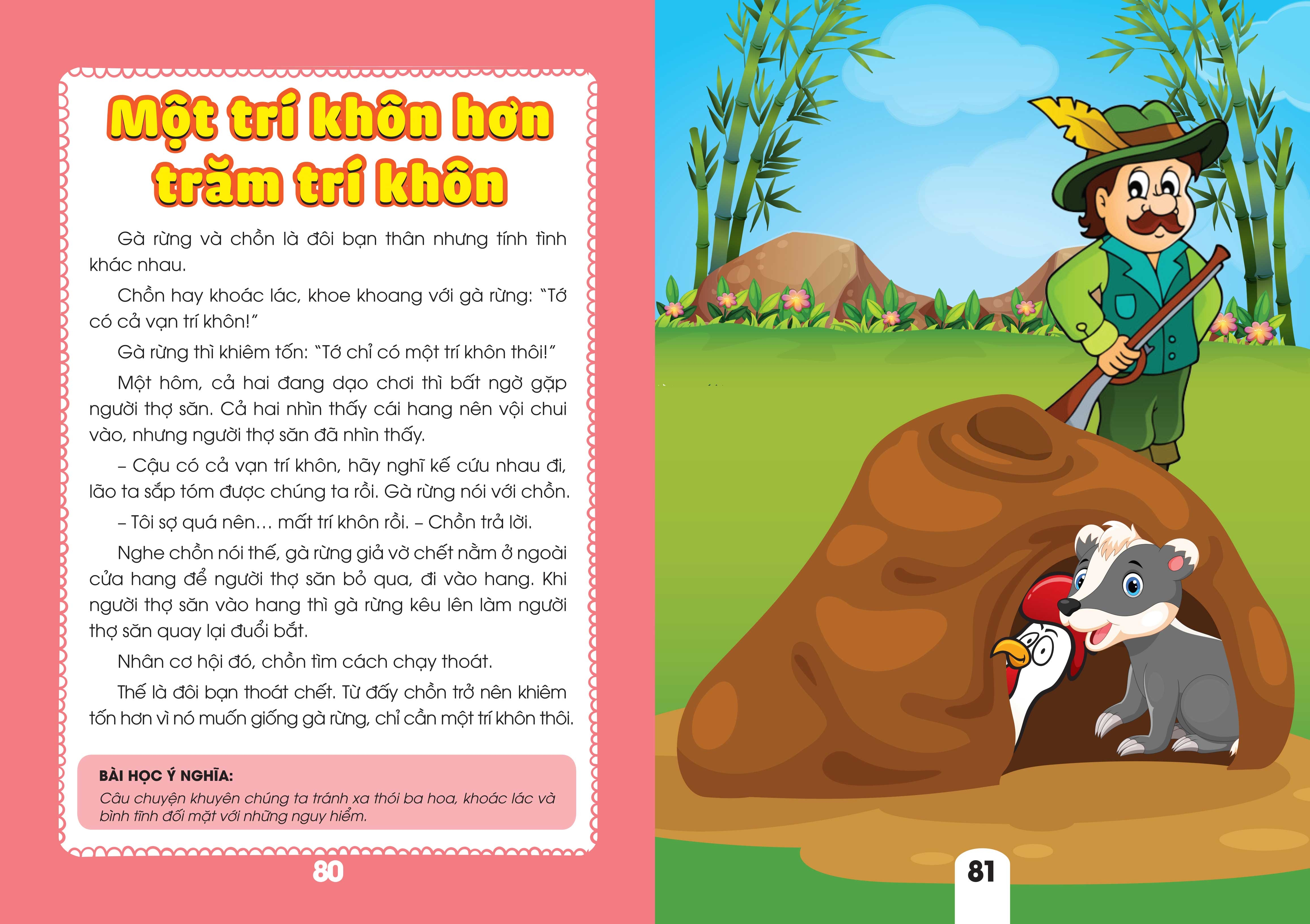 bộ sách cho bé học chữ - truyện ngụ ngôn và câu hỏi thực hành ý nghĩa - tập 2 - Ảnh 10