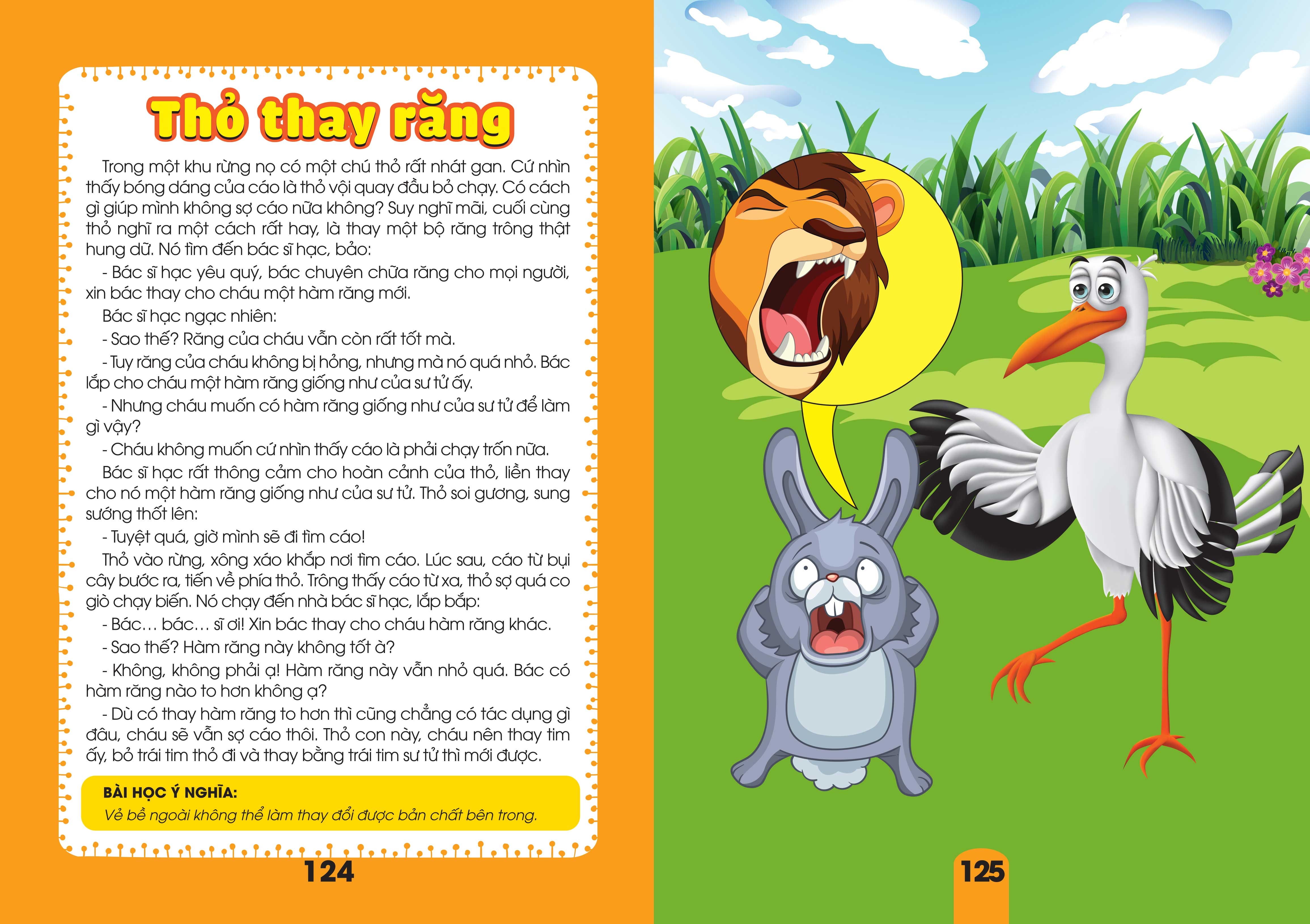 bộ sách cho bé học chữ - truyện ngụ ngôn và câu hỏi thực hành ý nghĩa - tập 2 - Ảnh 14