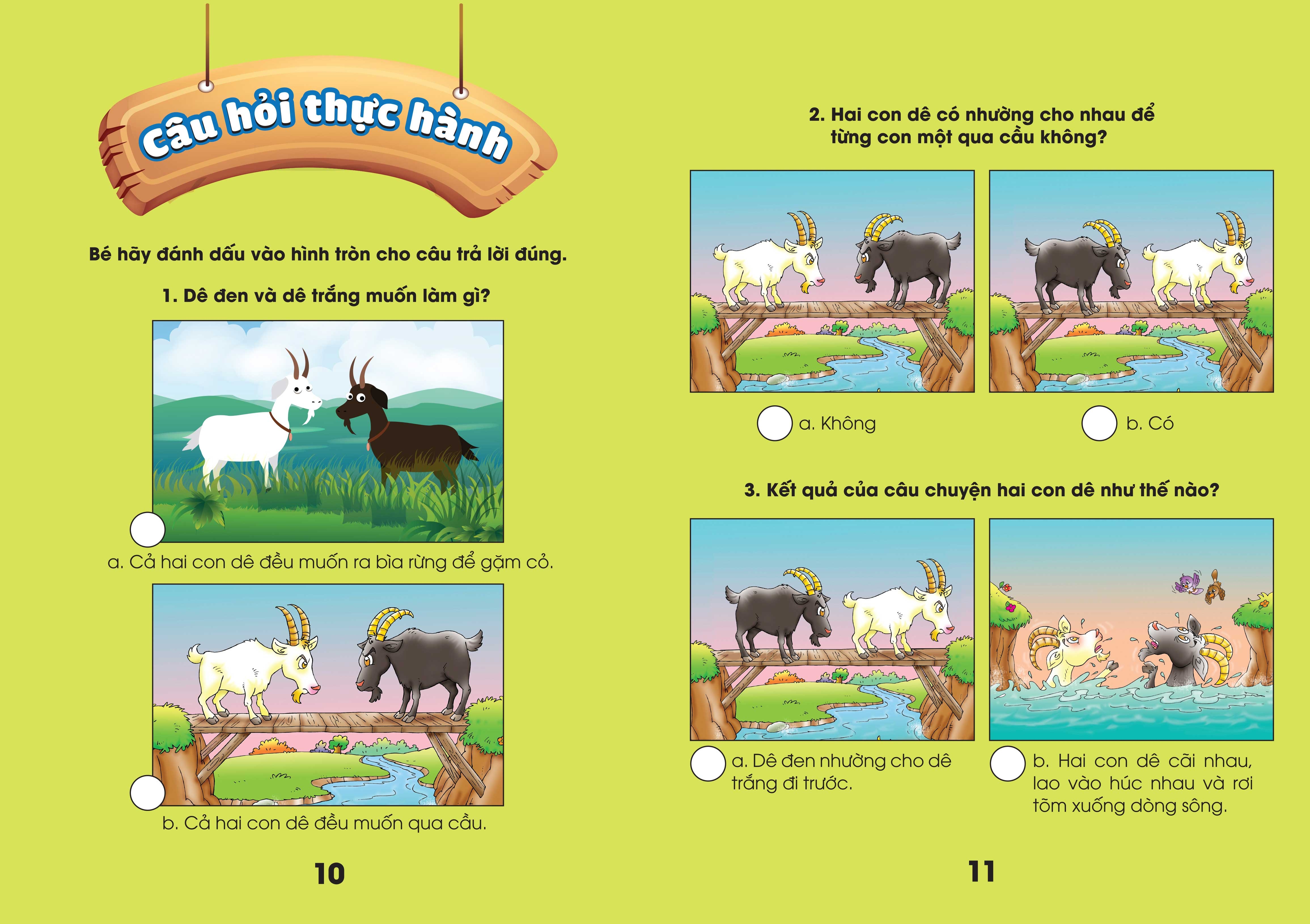 bộ sách cho bé học chữ - truyện ngụ ngôn và câu hỏi thực hành ý nghĩa - tập 2 - Ảnh 3
