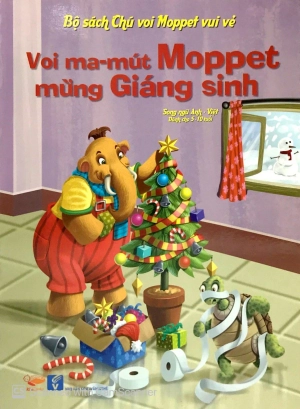 bộ sách chú voi moppet vui vẻ - voi ma-mut moppet mừng giáng sinh - Ảnh 3