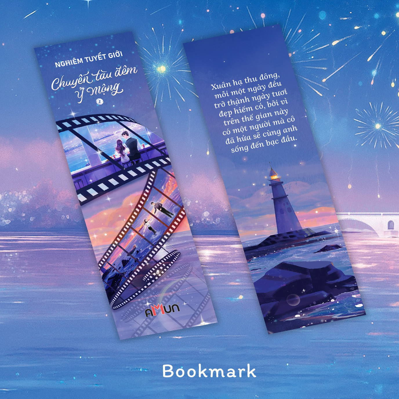 Bộ Sách Chuyến Tàu Đêm Ỷ Mộng - Tập 1 + Tập 2 (Bộ 2 Tập) - Bản Đặc Biệt - Tặng Kèm 2 Bookmark + 1 Postcard + 2 Thẻ Vé Hologarm Văn Tuyết Thời - Lâu Ngữ + 1 Standee Mica - Ảnh 4