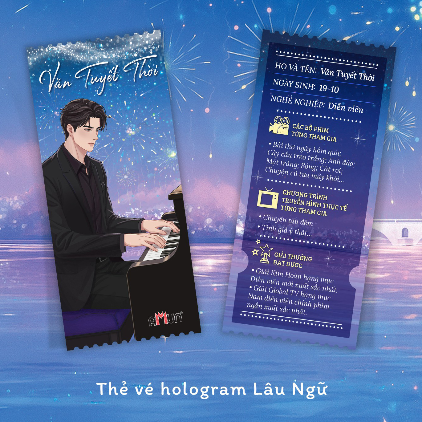 Bộ Sách Chuyến Tàu Đêm Ỷ Mộng - Tập 1 + Tập 2 (Bộ 2 Tập) - Bản Đặc Biệt - Tặng Kèm 2 Bookmark + 1 Postcard + 2 Thẻ Vé Hologarm Văn Tuyết Thời - Lâu Ngữ + 1 Standee Mica - Ảnh 6