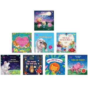 bộ sách dành cho bé từ 06 -12 tuổi: cuốn sách đầu tiên của bé - song ngữ a - v: những âm thanh sống động của các loài vật ( bộ 8 cuốn)