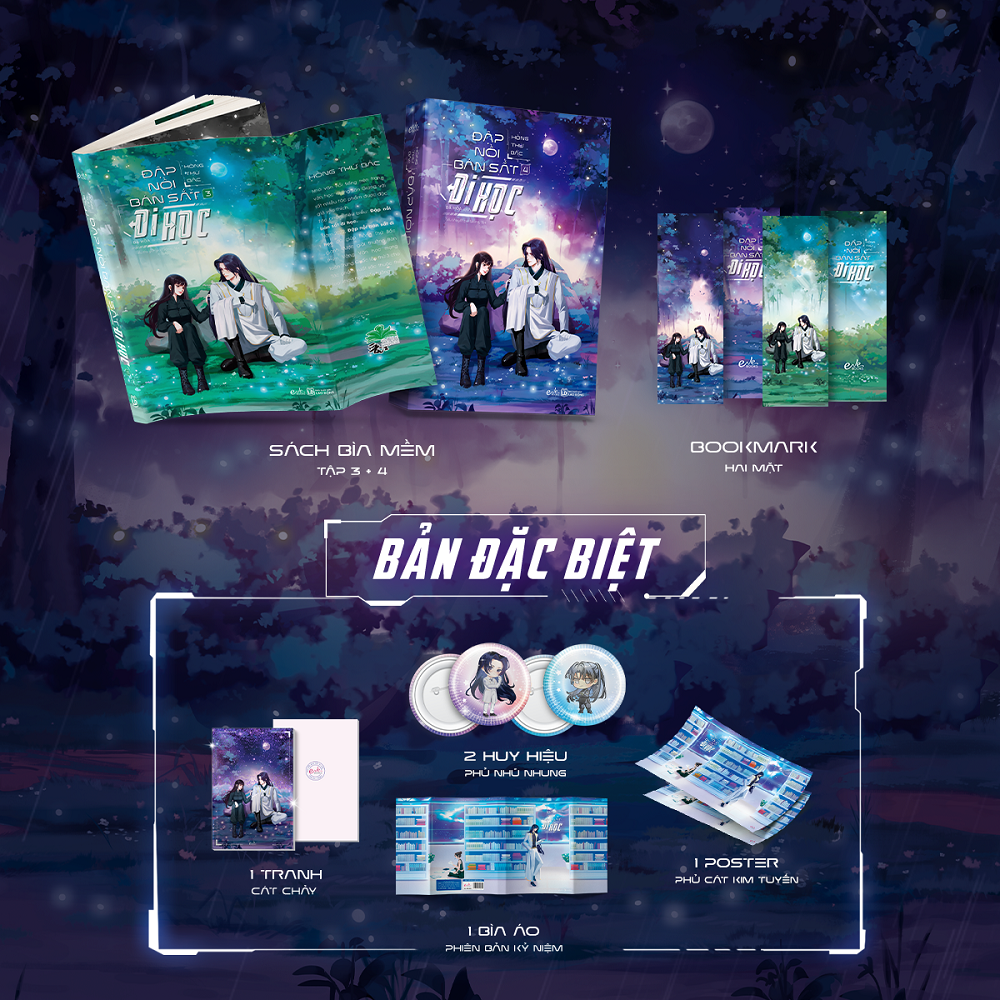 Bộ Sách Đập Nồi Bán Sắt Đi Học - Tập 3 + Tập 4 (Bộ 2 Tập) - Bản Đặc Biệt - Tặng Kèm 1 Bìa Áo + 2 Bookmark + 1 Tranh Cát Chảy + 1 Poster + 2 Huy Hiệu Chibi - Ảnh 2
