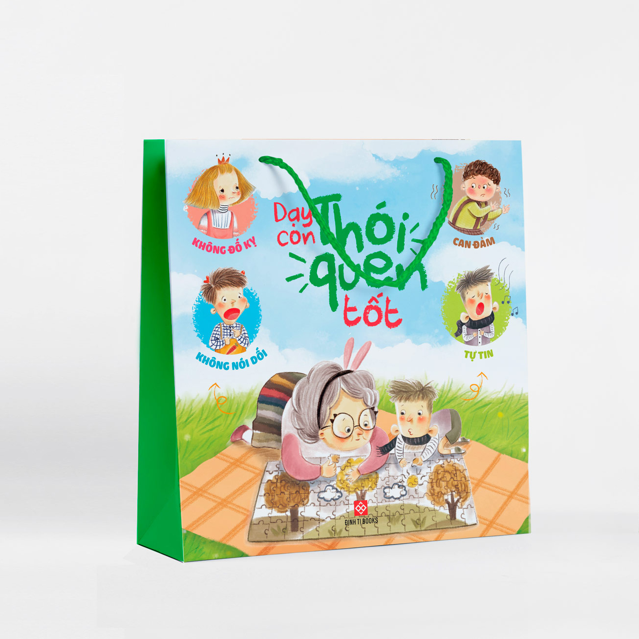 Bộ Sách Dạy Con Thói Quen Tốt - Tự Tin + Can Đảm + Không Nói Dối + Không Đố Kỵ (Túi 4 Cuốn) - Ảnh 2