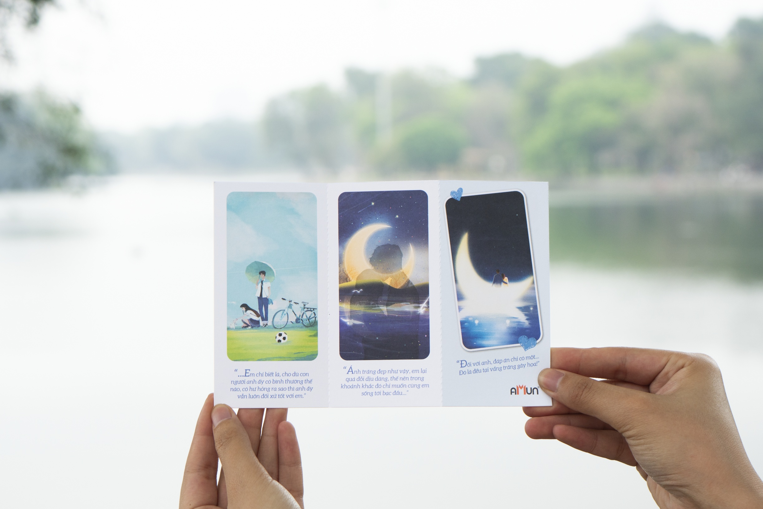 bộ sách đều tại vầng trăng gây họa - tập 1+2 (bộ 2 tập) - bản đặc biệt - tặng kèm 2 bookmark bồi cứng + 1 poscard có chữ ký tác giả + 1 poscard gấp xé + 2 thẻ card - Ảnh 18