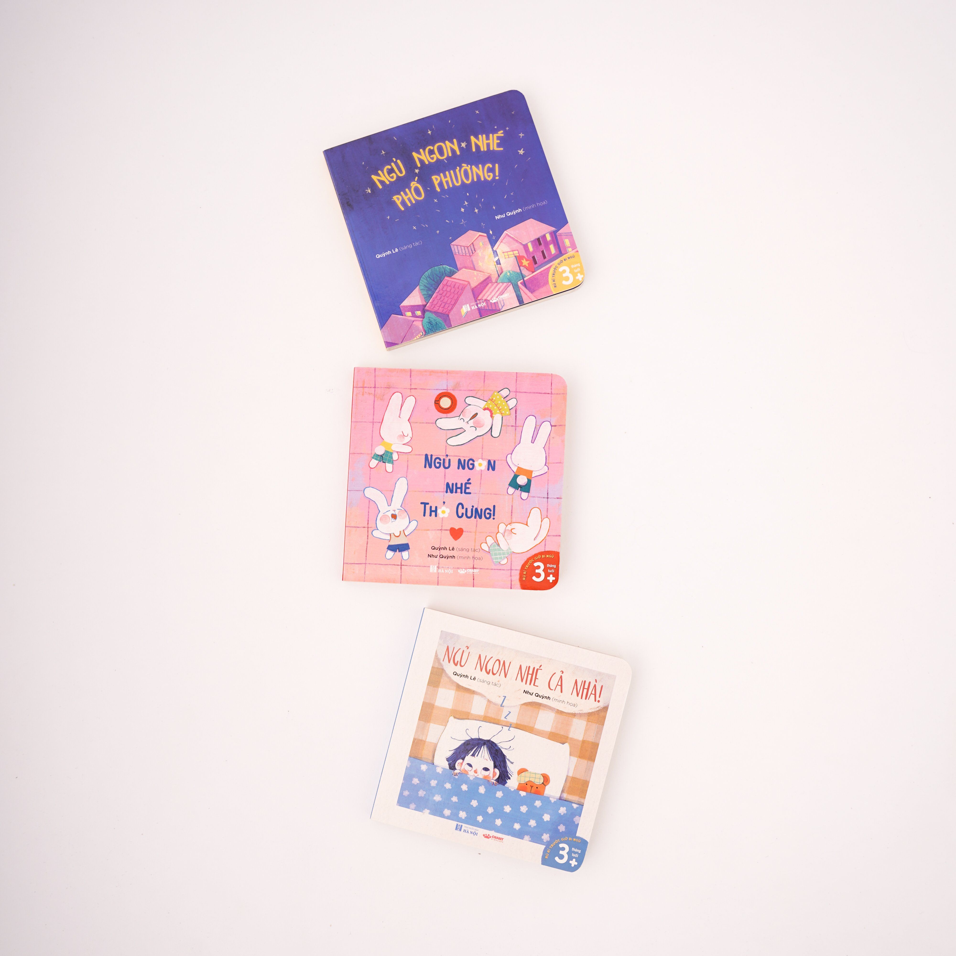 bộ sách "đi ngủ nào, bé cưng ơi" (ngủ ngon nhé, phố phường + ngủ ngon nhé cả nhà + ngủ ngon nhé thỏ cưng) - Ảnh 4