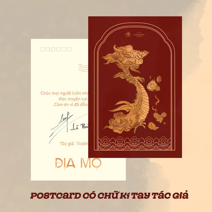bộ sách địa mộ - tập 1 + tập 2 (bộ 2 tập) - bản đặc biệt - tặng kèm bookmark + móc khóa + postcard có chữ kí tác giả - Ảnh 6