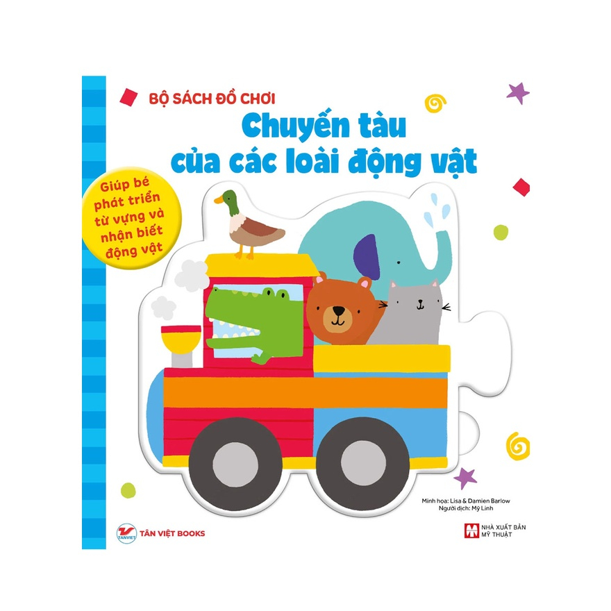 bộ sách đồ chơi - chuyến tàu của các loài động vật - Ảnh 2