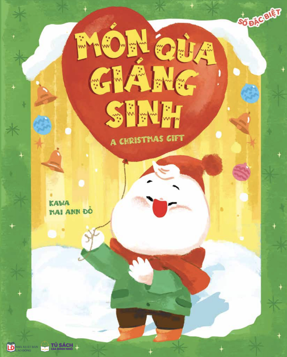 bộ sách ehon song ngữ - giấc mơ ngày giáng sinh + món quà giáng sinh (bộ 2 cuốn) - tặng kèm 1 thiệp noel + 2 tấm sticker + 1 túi 4 blindbox giáng sinh ngẫu nhiên - Ảnh 4