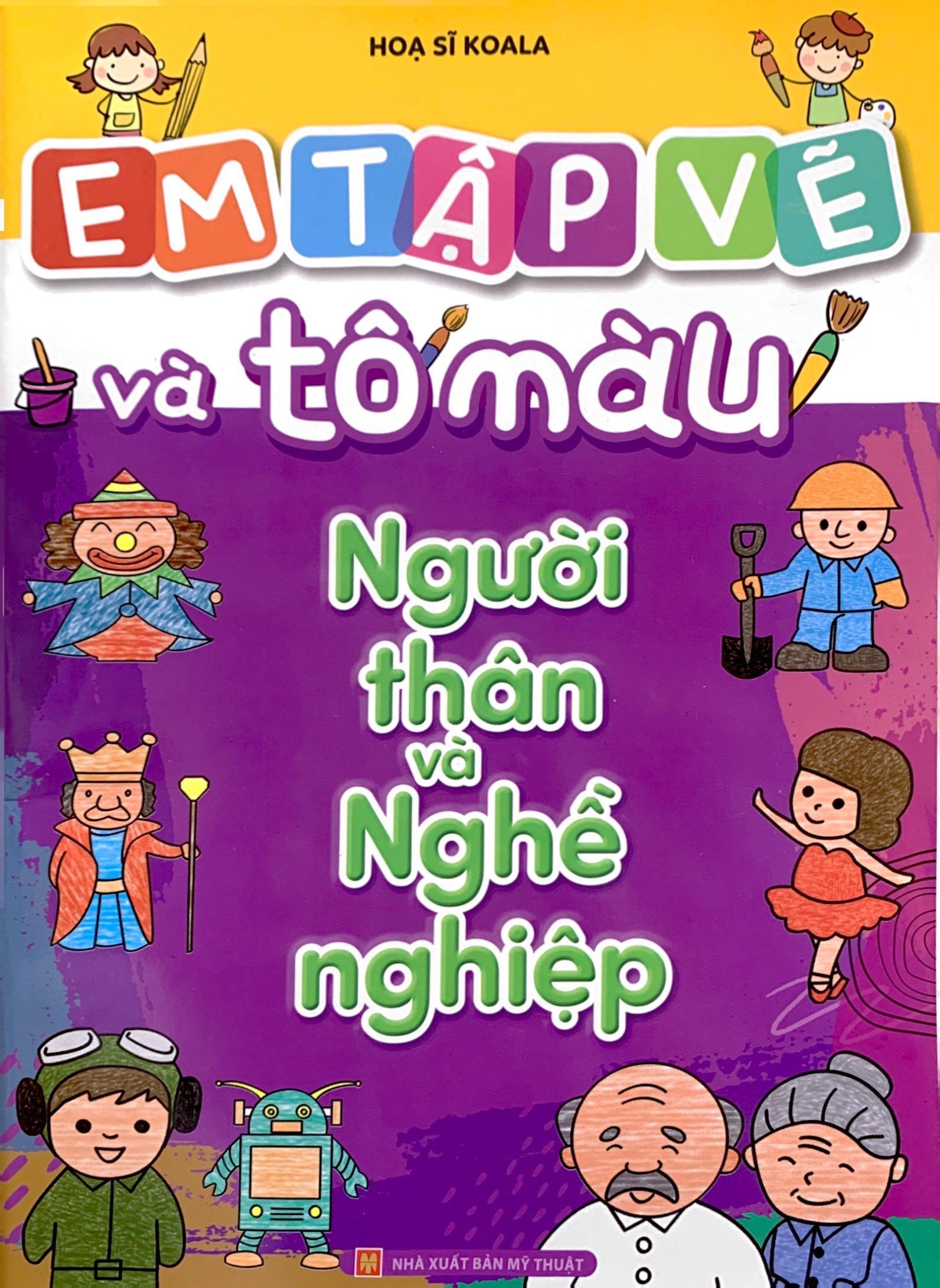 bộ sách em tập vẽ và tô màu (túi 8 cuốn) - Ảnh 8