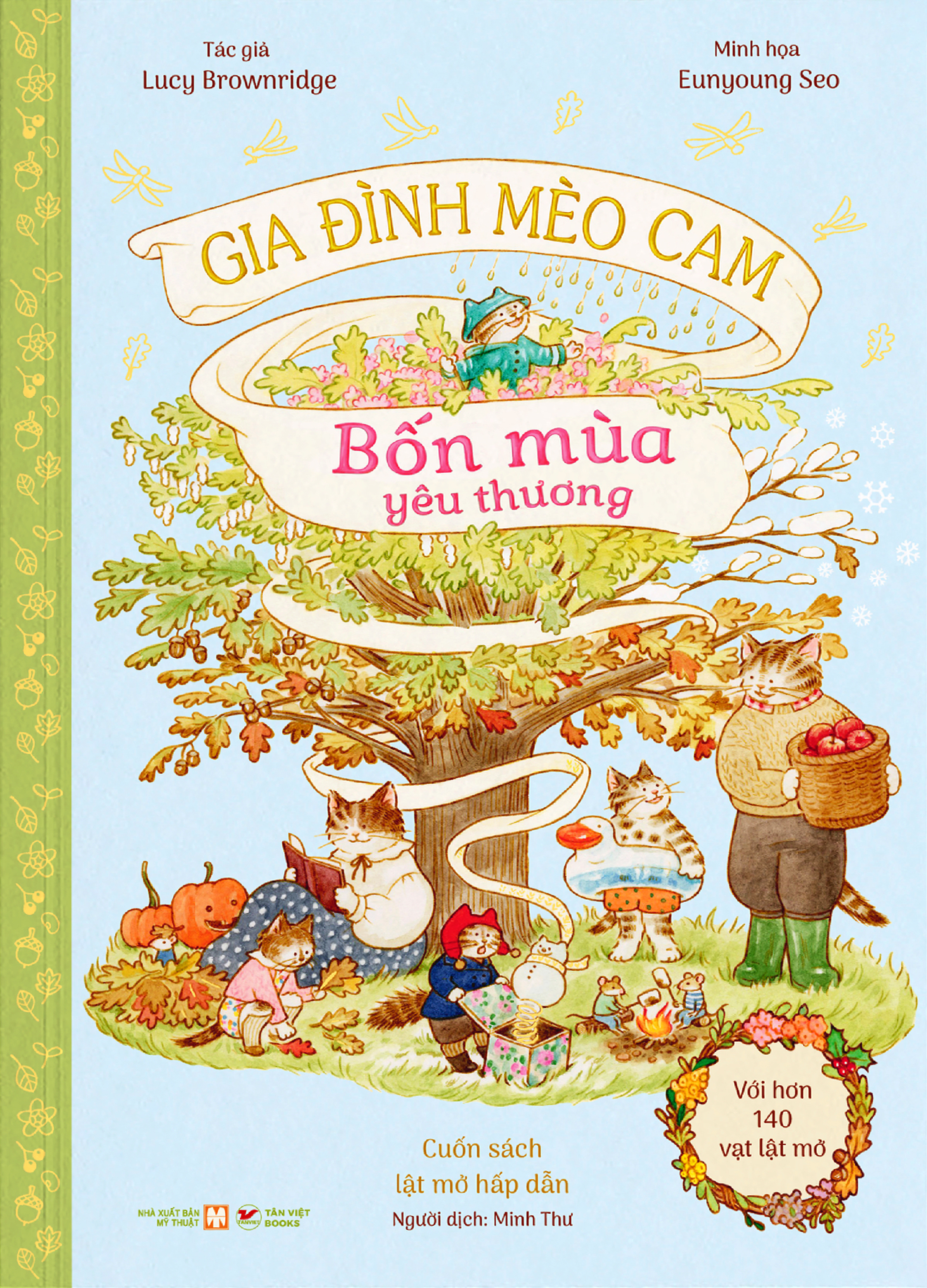 Bộ Sách Gia Đình Mèo Cam - Một Ngày Ở Bảo Tàng + Bốn Mùa Yêu Thương (Bộ 2 Cuốn) - Bìa Cứng - Ảnh 3