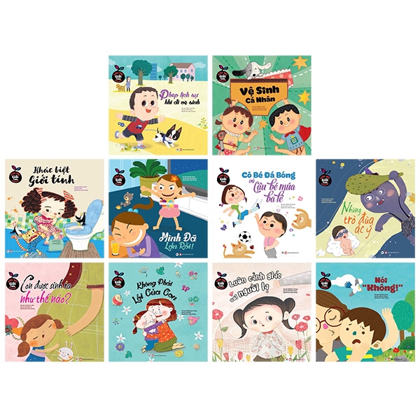 Bìa sách bộ sách giáo dục giới tính (bộ 10 quyển) (tái bản 2024)