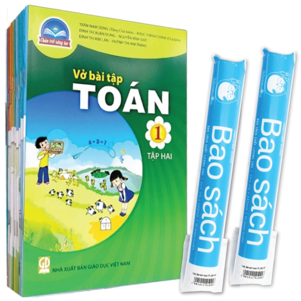 bộ sách giáo khoa bộ lớp 1 - chân trời sáng tạo - sách bài tập (bộ 11 cuốn) (2023) + 2 bao sách tp