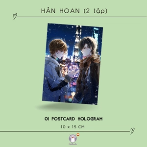 bộ sách hân hoan - tập 1 + tập 2 (bộ 2 tập) - bản đặc biệt - tặng kèm bookmark 2 mặt + postcard hologram + tranh cát - Ảnh 6