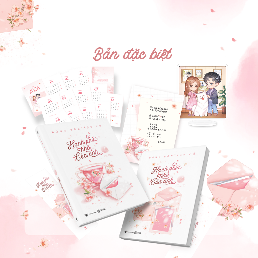 Bộ Sách Hạnh Phúc Nhỏ Của Anh - Tập 1 + Tập 2 (Bộ 2 Tập) - Bản Đặc Biệt - Tặng Kèm 2 Bookmark + 1 Tờ Gác Có Lời Nhắn Và Chữ Ký Của Tác Giả + 1 Bộ Lịch Mini + 1 Standee Mica - Ảnh 2