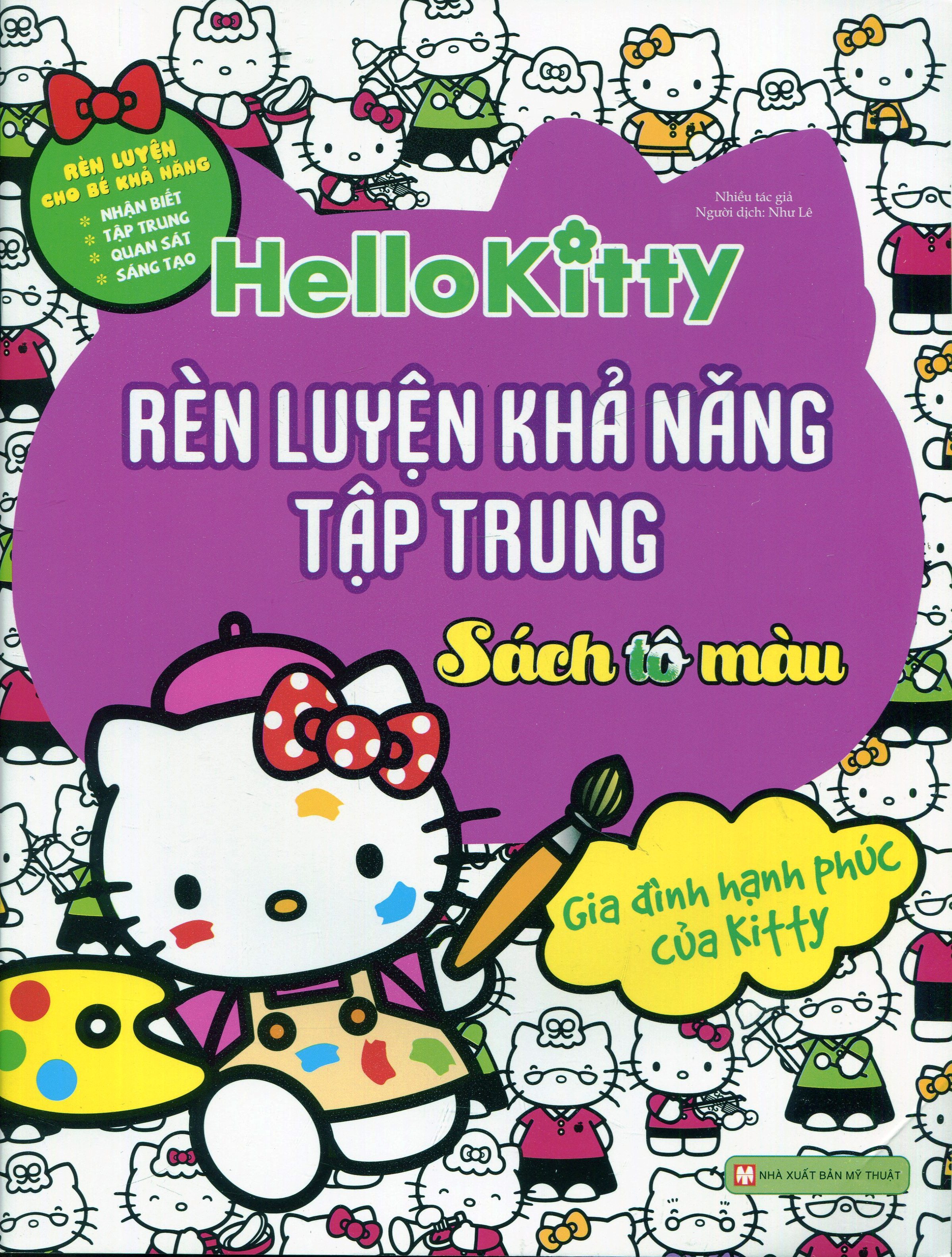 bộ sách hello kitty - rèn luyện khả năng - sách tô màu (bộ 4 cuốn) - Ảnh 10
