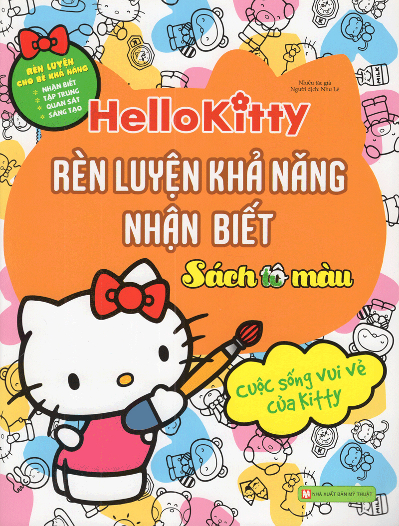 bộ sách hello kitty - rèn luyện khả năng - sách tô màu (bộ 4 cuốn) - Ảnh 2