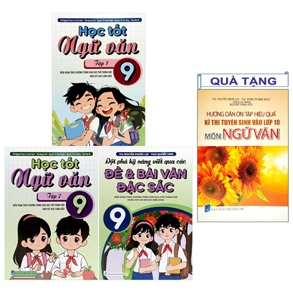 Bộ Sách Học Tốt Ngữ Văn 9 (Bộ 3 Cuốn) - Tặng Kèm Sách Hướng Dẫn Ôn Tập Hiệu Quả Kì Thi Tuyển Sinh Vào Lớp 10 Môn Ngữ Văn
