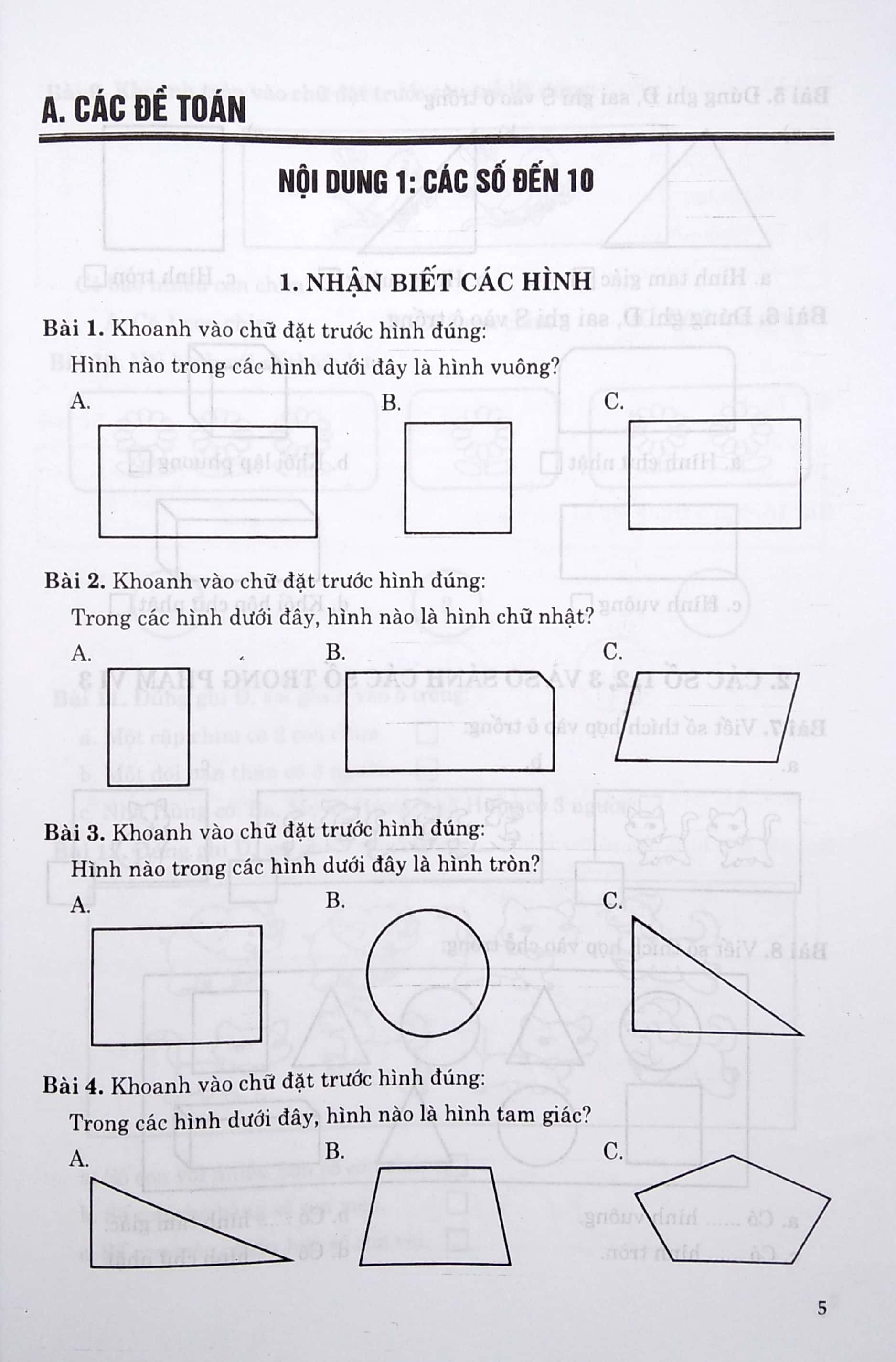 Bo Sach Hoc Tot Toan 1 + Bai Tap Trac Nghiem Toan 1 (Bo 2 Cuon) - Tang Kem Sach Cac Bai Toan Thong Minh Lop 1 - Ảnh 5