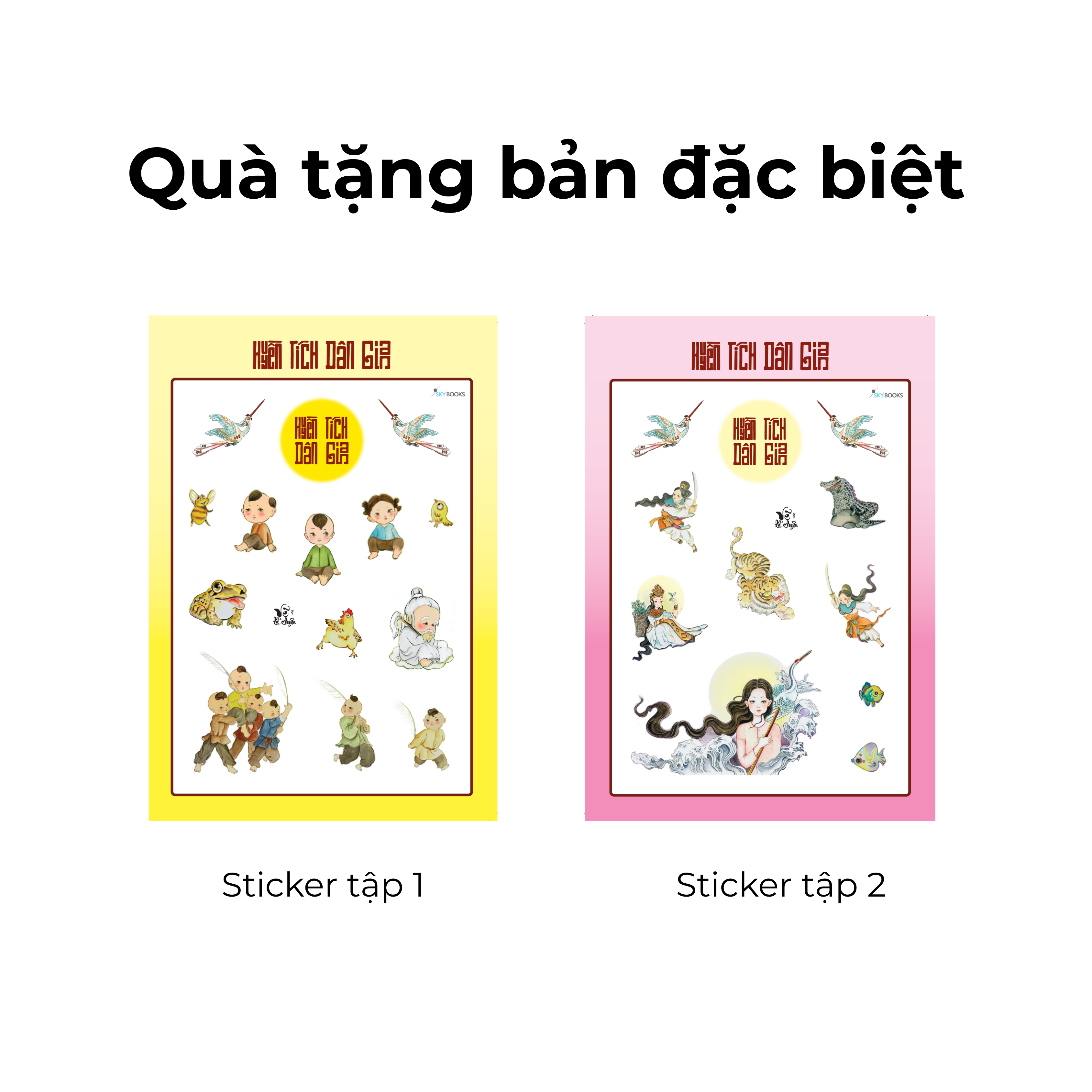 Bộ Sách Huyền Tích Dân Gian - Huyền Sử Việt + Dân Gian Kỳ Truyện (Bộ 2 Cuốn) - Bản Đặc Biệt - Tặng Kèm 2 Bookmark + 2 Sticker - Ảnh 9