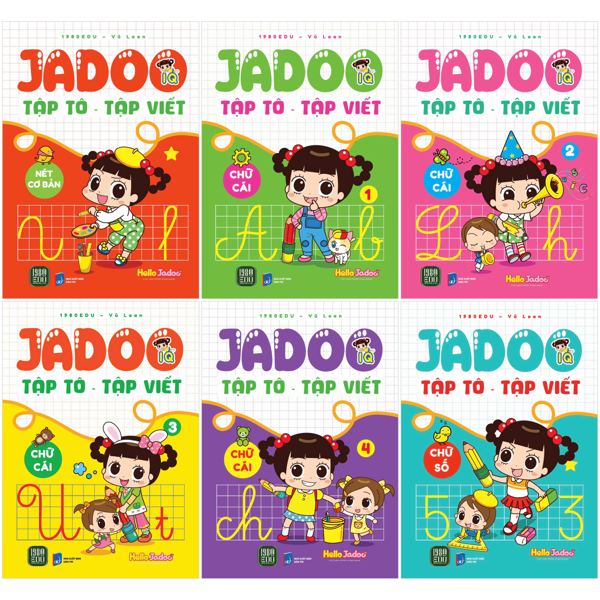 Bộ Sách Jadoo Tập Tô-Tập Viết (Bộ 6 Cuốn)