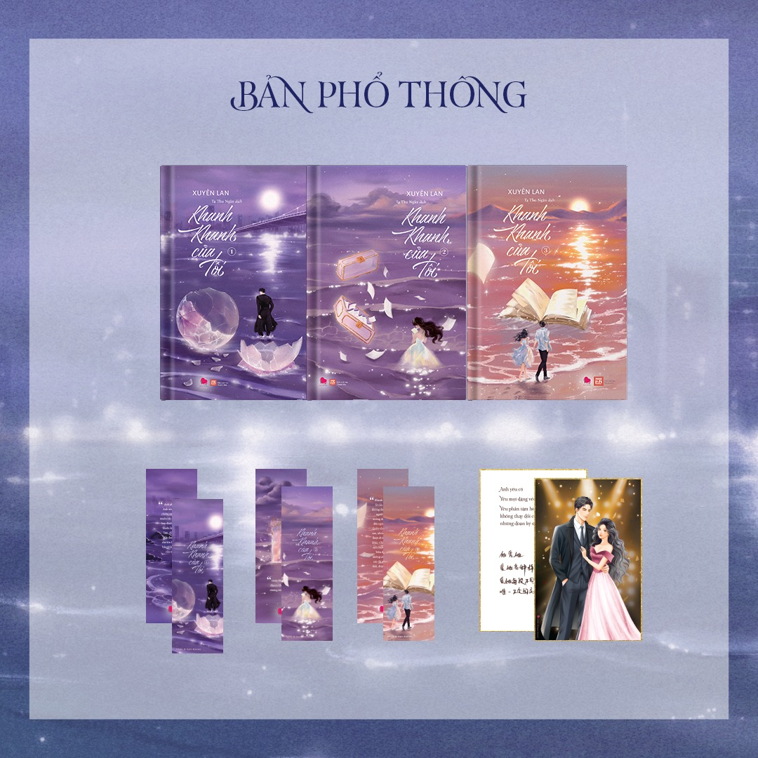Bộ Sách Khanh Khanh Của Tôi - Tập 1 + Tập 2 + Tập 3 (Bộ 3 Tập) - Tặng Kèm 3 Bookmark Chữ Nhật Bồi Cứng + 1 Postcard In Lời Nhắn, Chữ Ký Tác Giả Bồi Cứng - Ảnh 2
