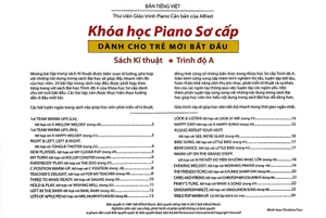 bộ sách khóa học piano sơ cấp dành cho trẻ mới bắt đầu - trình độ a (bộ 3 cuốn) - Ảnh 8