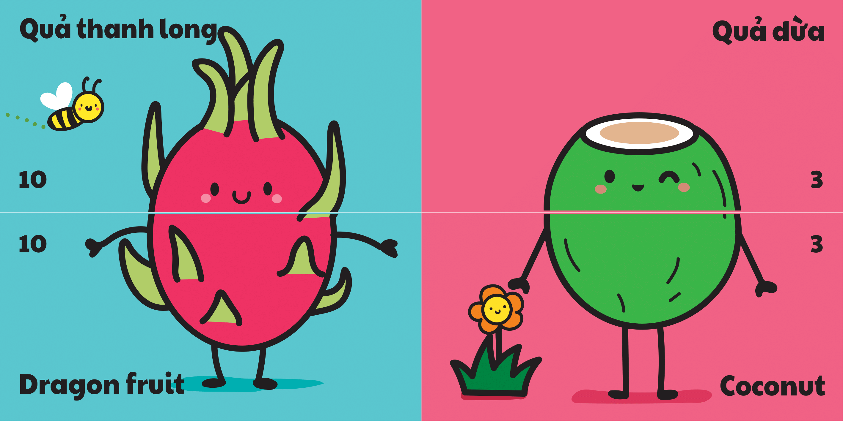 bộ sách lắp ghép kích thích tư duy logic đầu tiên cho bé: các loại quả (sách vải - song ngữ) (dành cho bé từ 0 tuổi) - Ảnh 2