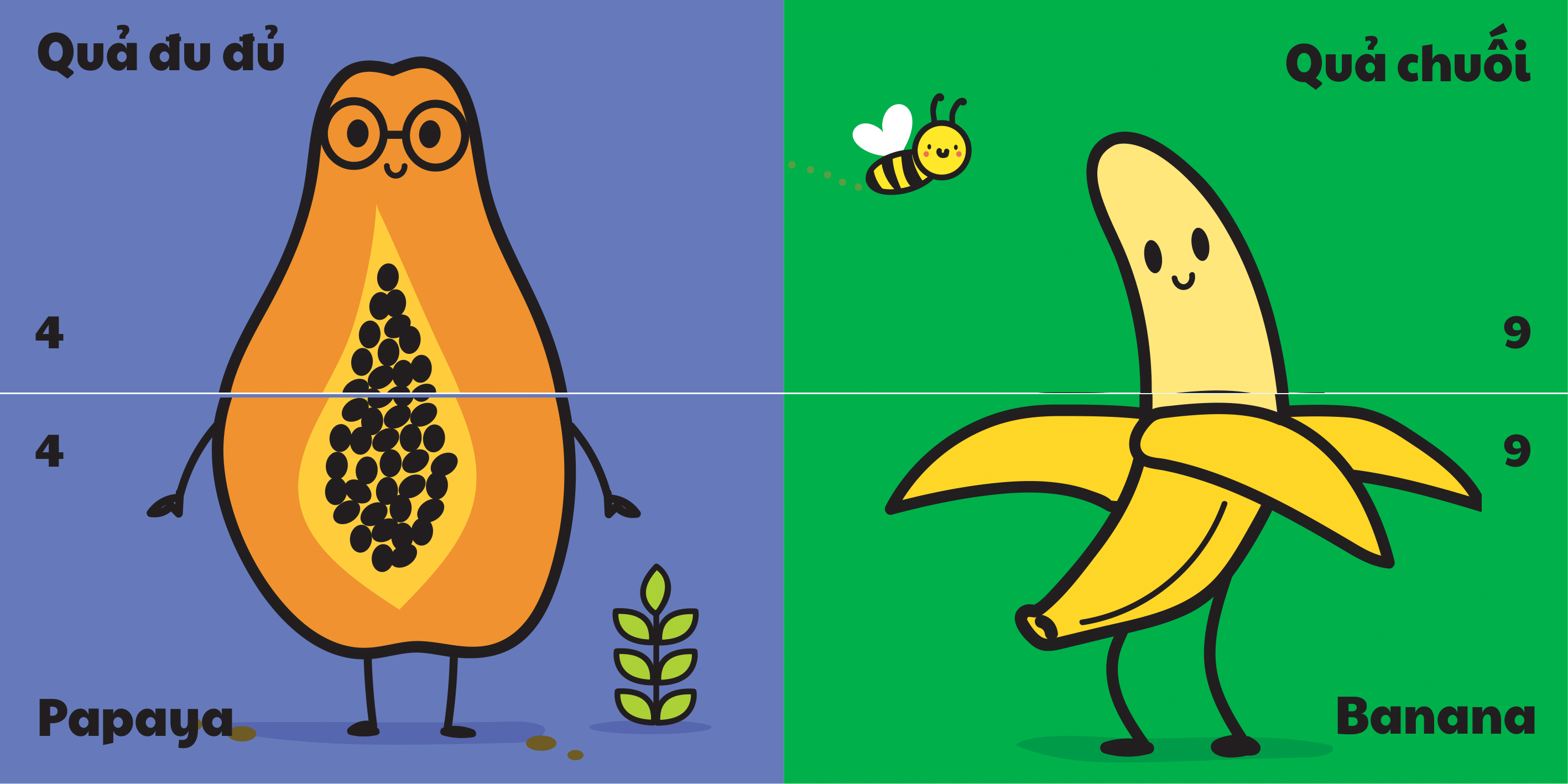 bộ sách lắp ghép kích thích tư duy logic đầu tiên cho bé: các loại quả (sách vải - song ngữ) (dành cho bé từ 0 tuổi) - Ảnh 3