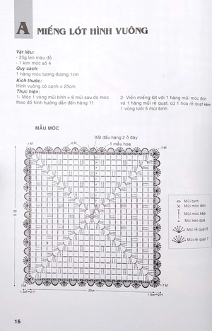 bộ sách móc len sợi: 15 mẫu thời trang dạo phố + tấm lót, thảm, hoa trang trí, giày, nón, giỏ xách,… (bộ 2 cuốn) - Ảnh 6