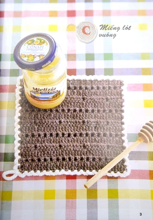 bộ sách móc len sợi 15 mẫu thời trang + móc len sợi tấm lót, thảm (bộ 2 cuốn) - Ảnh 4