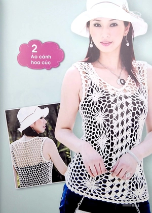 bộ sách móc len sợi 15 mẫu thời trang + móc len sợi tấm lót, thảm (bộ 2 cuốn) - Ảnh 7