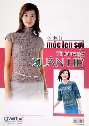 bộ sách móc len sợi: thời trang hè thu + thời trang xuân hè + 15 mẫu thời trang + móc len sợi tấm lót, thảm, hoa trang trí, giày, nón, giỏ xách,… (bộ 4 cuốn) - Ảnh 5