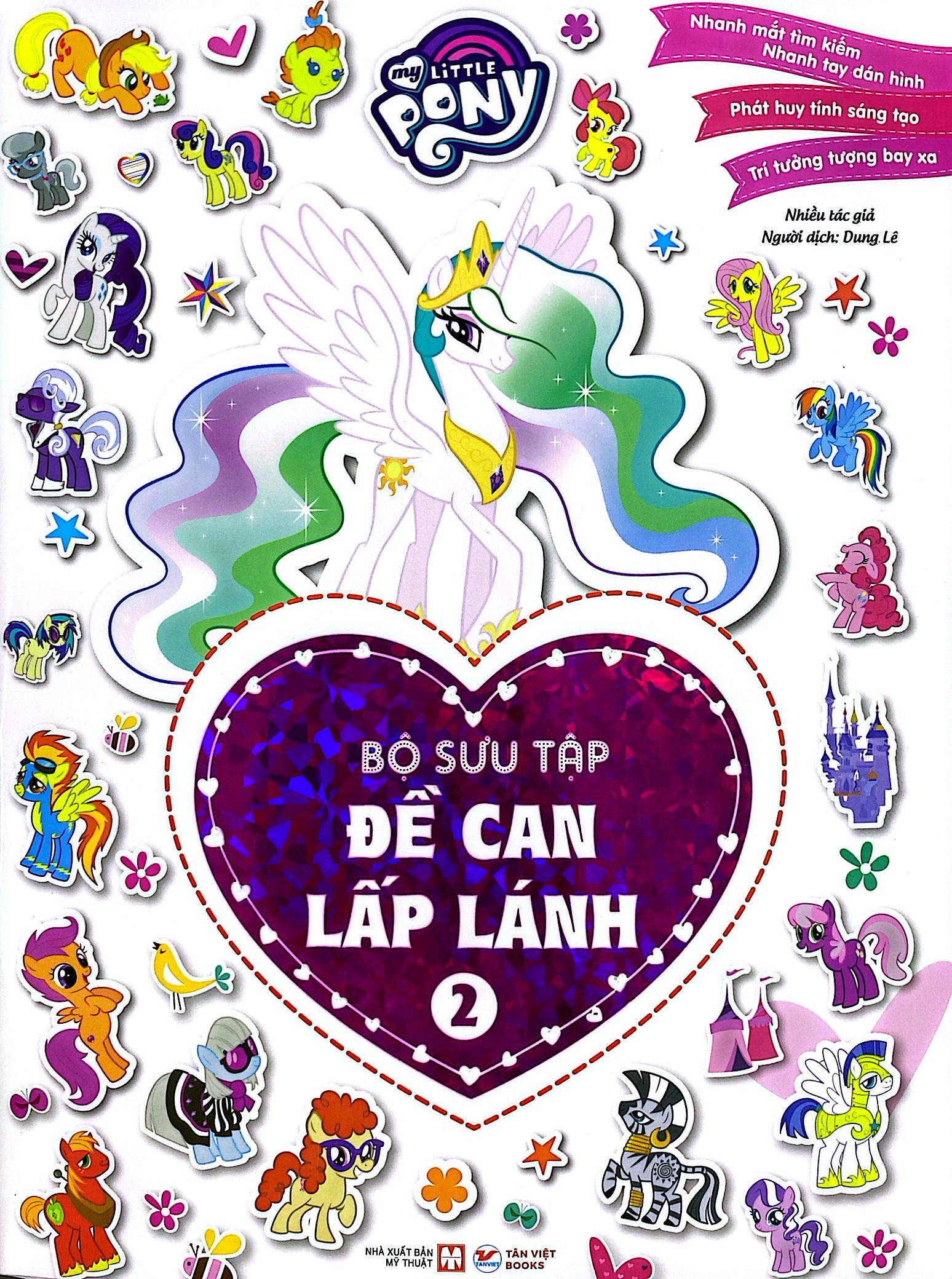 bộ sách my little pony - bộ sưu tập đề can lấp lánh - tập 1 + tập 2 (bộ 2 cuốn) - Ảnh 7